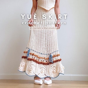 YUÈ Skirt | PDF Crochet Pattern | Intermediate | Made-to