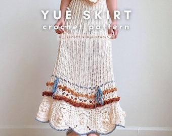 YUÈ skirt | PDF Crochet Pattern | Intermediate | Made-to-Measure