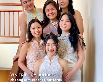 YIN Cheongsam Crochet Top Pattern Bundle: Made-to-Measure (PDF Pattern)