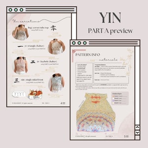 YIN trilogy bundle cheongsam-inspired top PDF Crochet Patterns Expert Made-to-Measure Tutorials with Pictures and Videos by seratt image 4