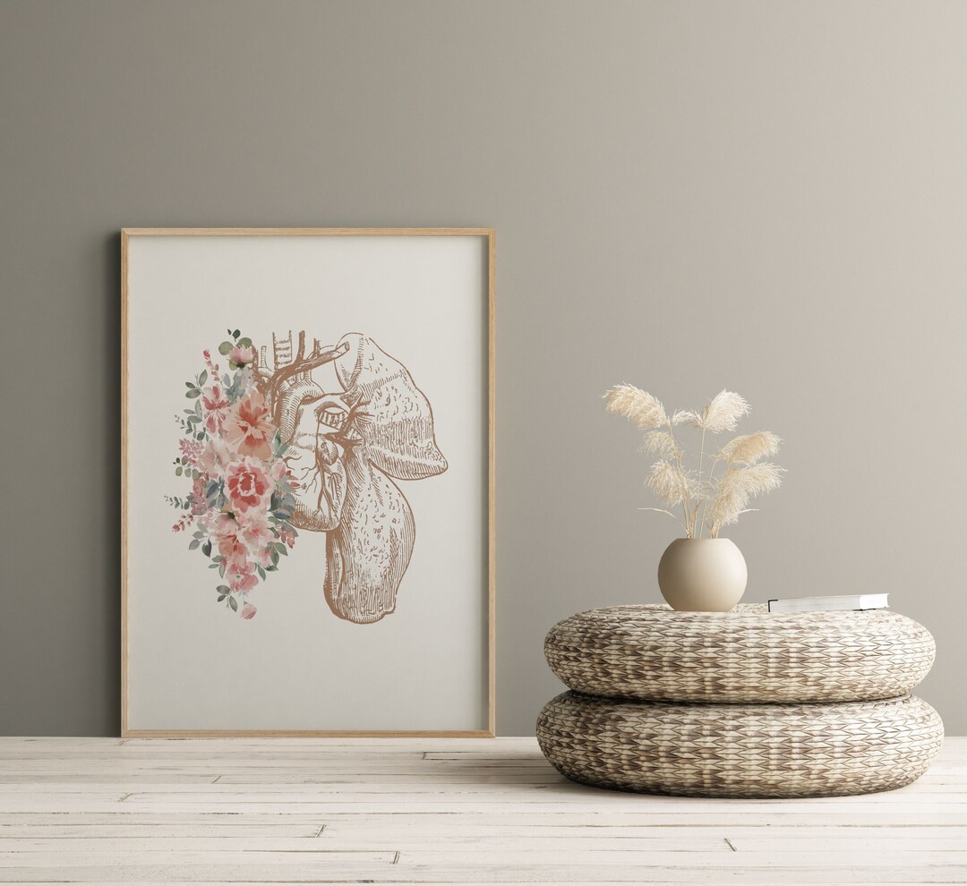 Squelette aquarelle impression abstraite Art médical affiche