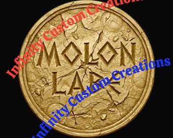 Molon Labe 3D Relief | Coin Engraving, Fiber Laser & CO2 (Digital File)
