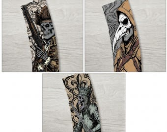 PMAG-paket – Skelettpirat, Pestkrigare, Skelettkung | Digital nedladdning | Fiberlasergraveringsfil SVG | LightBurn-klar