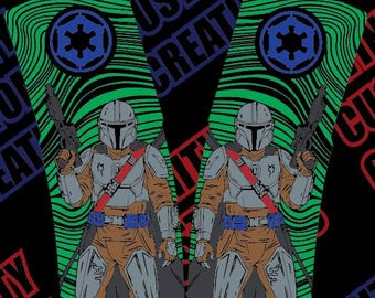 Bounty Hunter PMAG  Lightburn & SVG Ready | Tactical Space Warrior  Engraving Design | Fiber Laser Digital Download