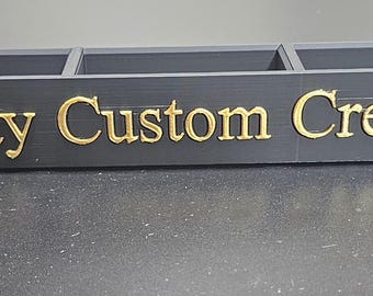 PMAG Display Stand STL | 3D Printed Magazine Holder with Custom Text | Tabletop Mag Stand File | Tactical Display STL Download