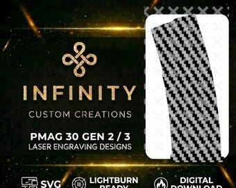 Carbon Fiber Background Design | Tactical Carbon Fiber Texture | LightBurn Ready | Fiber Laser Engraving File SVG DXF