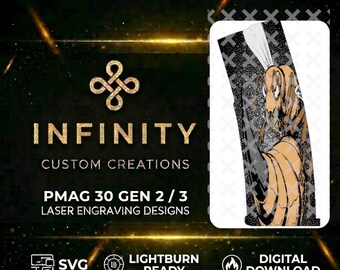 Hornet MAG Digital Design | Attack Hornet Design | Laser Engraving SVG & DXF | LightBurn Ready | Stinger Strike Style