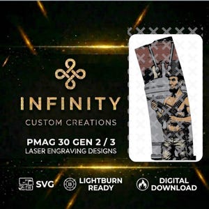 Archivo de grabado PMAG de Abraham Lincoln / Descarga digital / SVG multicapa para láser de fibra / Listo para LightBurn