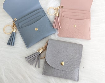 card holder wallet with keyring