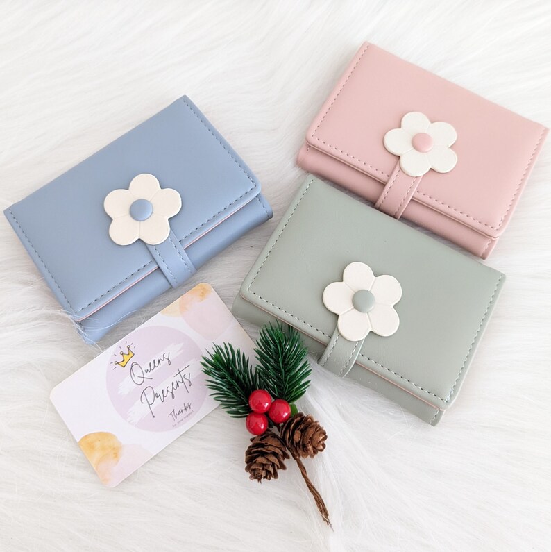 Cute Wallet Women Small Trifold Wallet Travel Wallet Credit Etsy