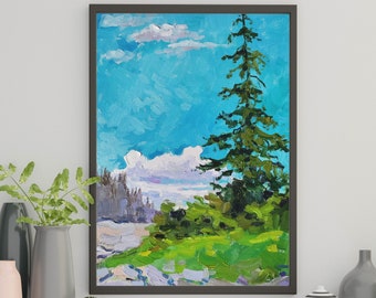 Original oil painting on canvas, landscape