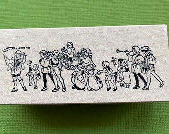 Stempel, Holz-Stempel, Motiv-Stempel „Children‘s Parade“ von Stamps Francisco