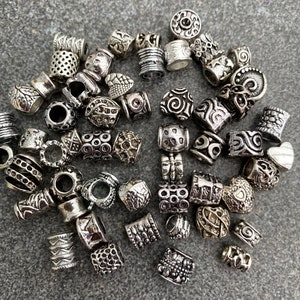 Pack of 20 large hole beads, metal beads, module beads, spacers mix image 6