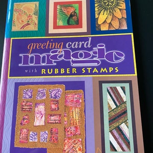 Card Art and Stamp Magic di MaryJo McGrawgreeting, magia delle carte con timbri in gomma, libro di artigianato, libro d'arte