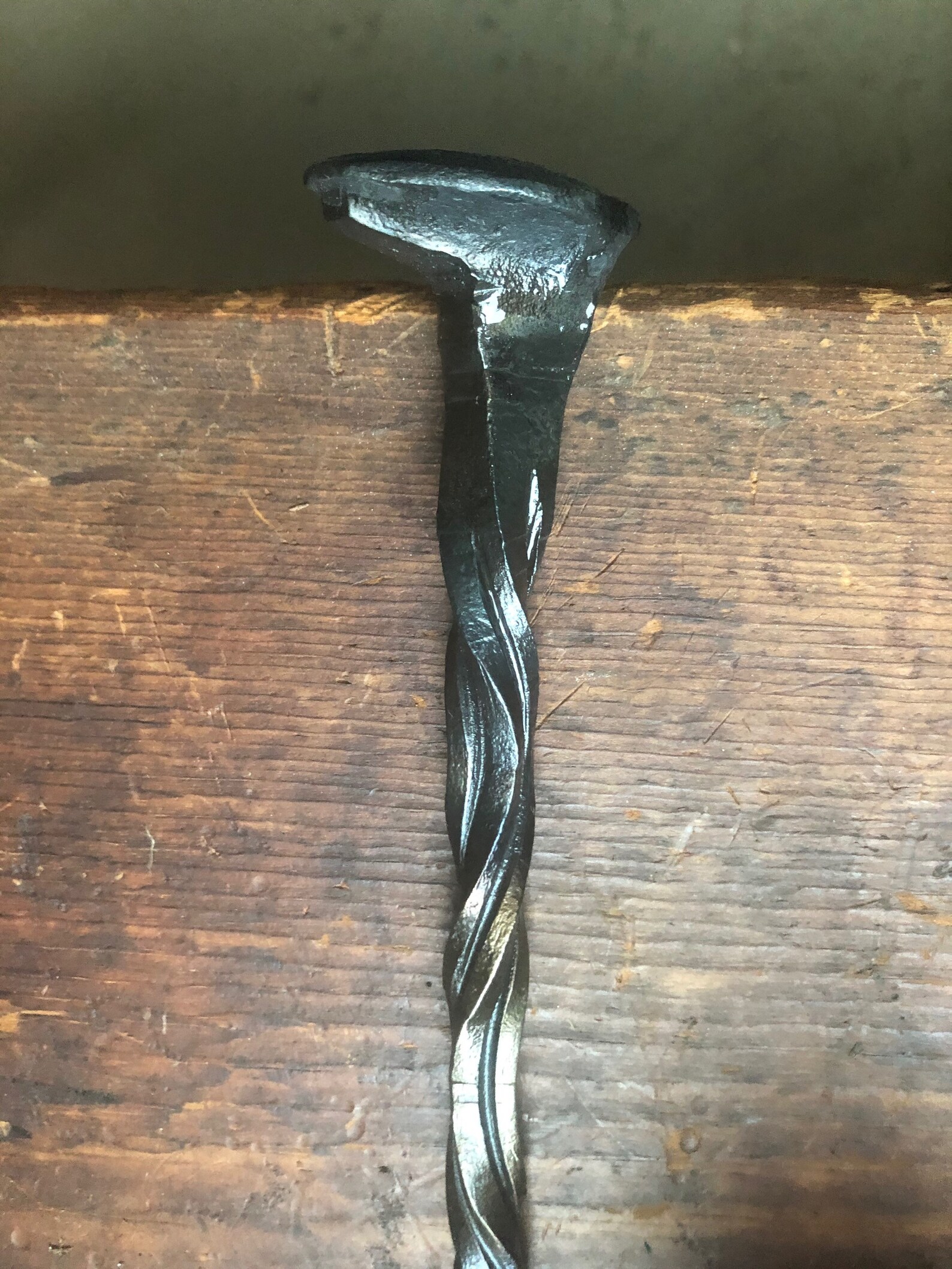 Hand Pigtailed Meat Flipper Steak Hook Barbecue Etsy