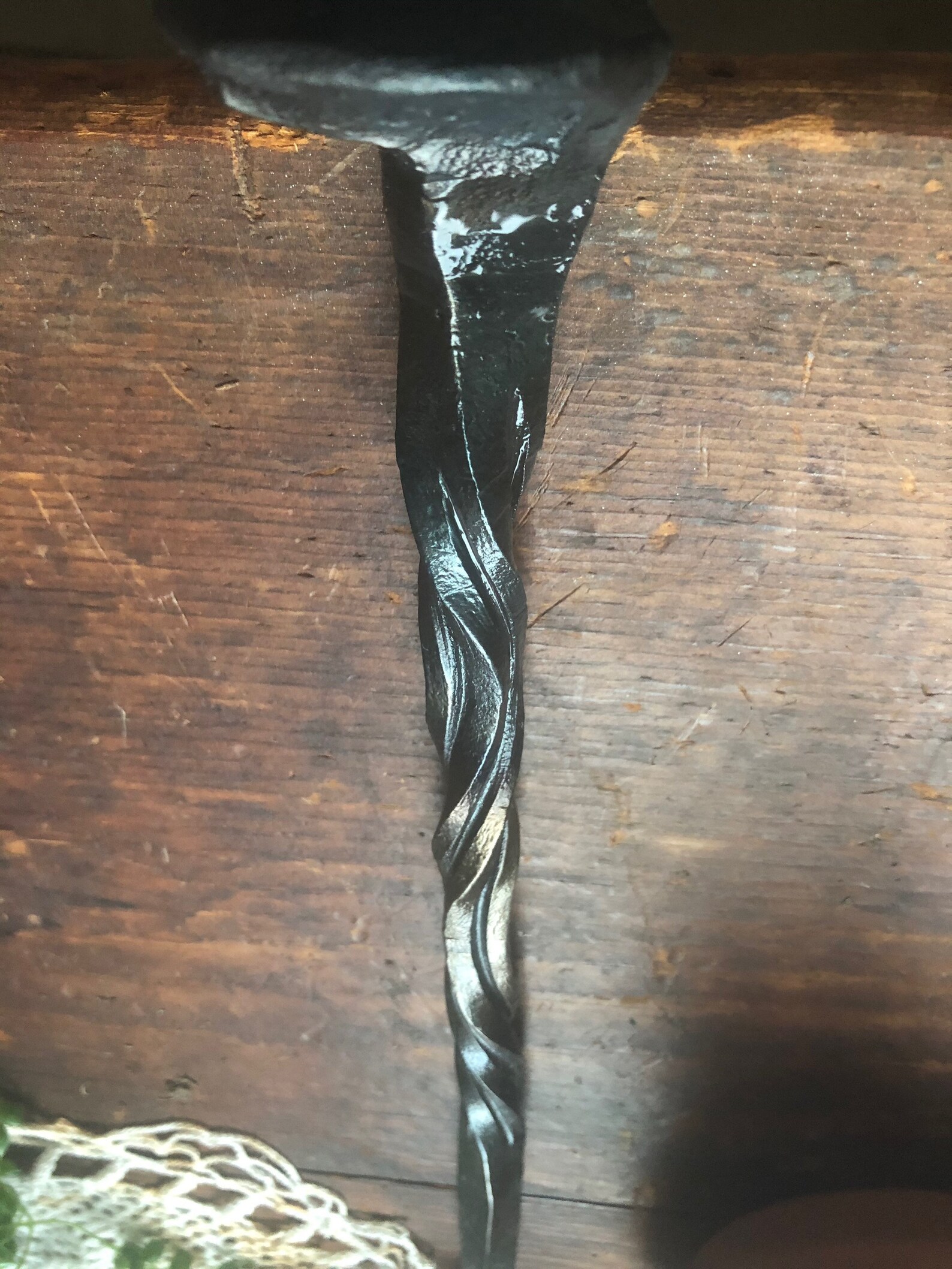 Hand Pigtailed Meat Flipper Steak Hook Barbecue Etsy