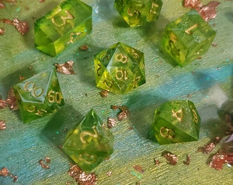 Gelatinous dice set