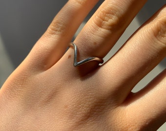 Wishbone Ring in Silver