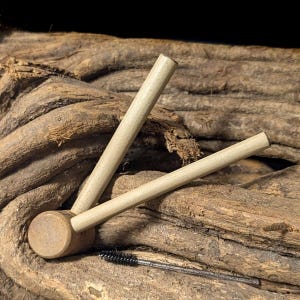 Adjustable Kuripe & Tepi | Applicator | Rapeh | Shamanic Snuff Pipe | Handmade