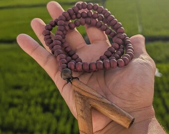 Mala Kuripe | Rapéh Applicator | Ceremonial Meditation Tool | Handcrafted Indonesian Kayu Kopi & Jati Wood