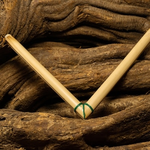 Bamboo Tepi Plain | B-Stock | Applicator | Rapeh | Shamanic Snuff Pipe | Handmade Kuripe