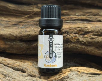 Reines Gardenie Ätherisches Öl 10ml | Natürliche Aromatherapie | Luxuriöses Blumenmuster