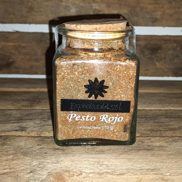 Euro 68,18 je 1kg, Pesto Rojo Gewürzmischung im Glas 110 Gramm