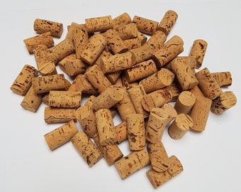 300 craft corks, decorative bottle corks, 38 x 24 mm, 300 pieces, new, untreated, made from 100% cork, vegan wine corks for crafting in dark