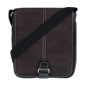 Kork Umhängetasche aus Kork vegan Damen und Herren, Crossover Tasche für Arbeit Tablet, Shopping verschiedene Modelle in braun "Riverside"