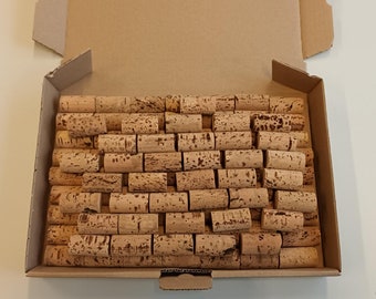 Craft corks 100 pieces dark or light 45 x 24 mm wine corks for crafts and decorative bottles corks as craft accessories hobby supplies