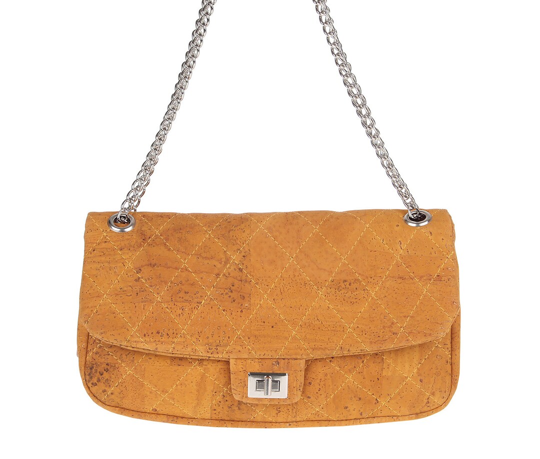 Cork Handbag Women's Shoulder Bag Made of Cork, Nature Vegan, Shoulder