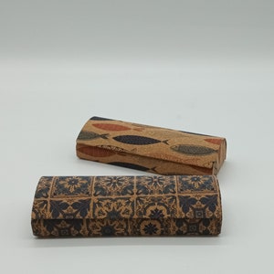 Glasses case, glasses box, handmade beautiful design made of PU leather, magnetically lockable gift idea image 6