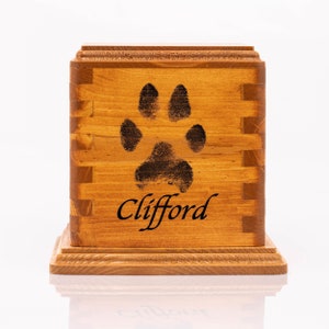 Wood Cremation Urn - LARGE | Human Urn for Ashes | Pet Urn for Cremation Ashes | Keepsake Urn