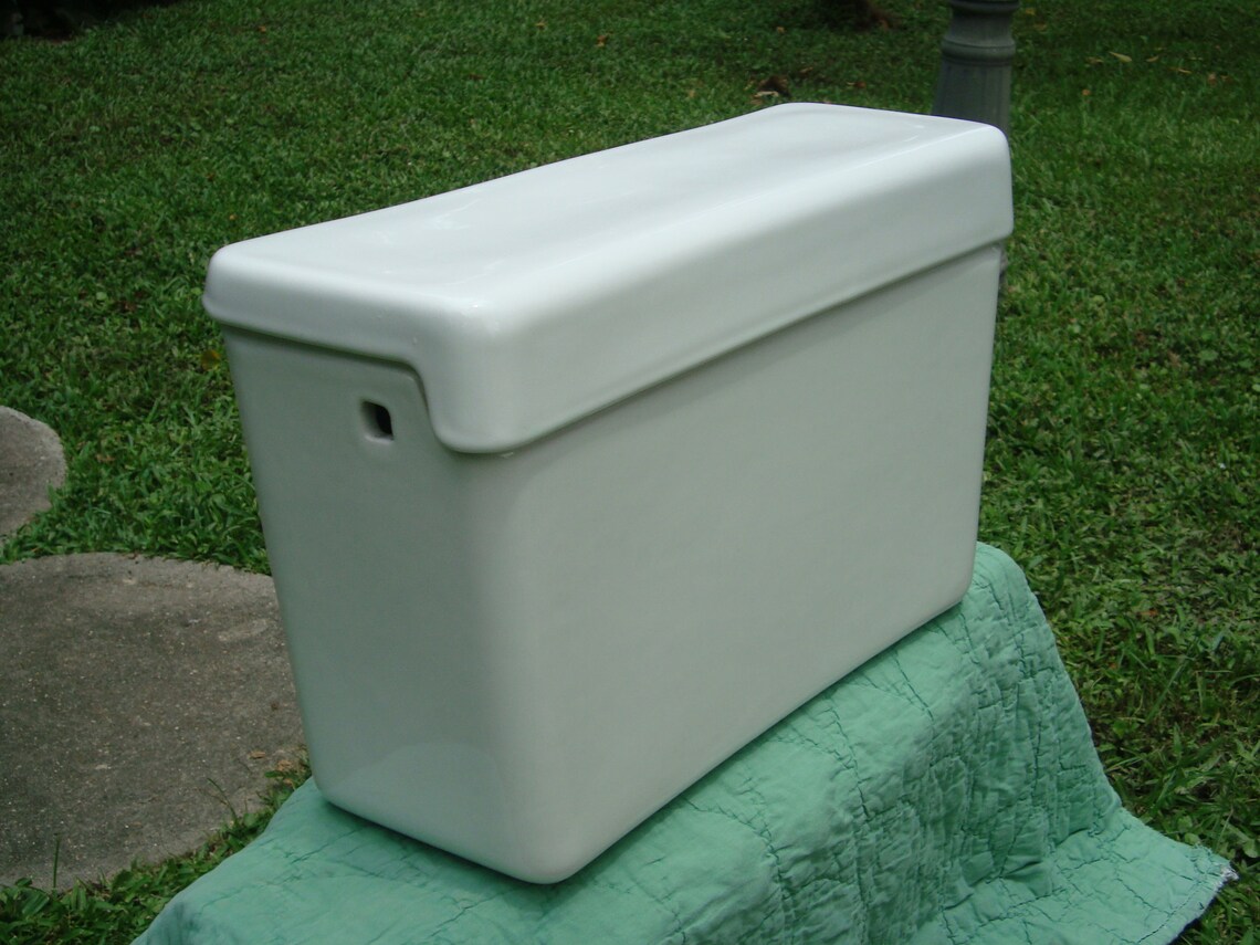 Retro Eljer Emblem 2648 White Toilet Tank & Waterfall Lid Etsy