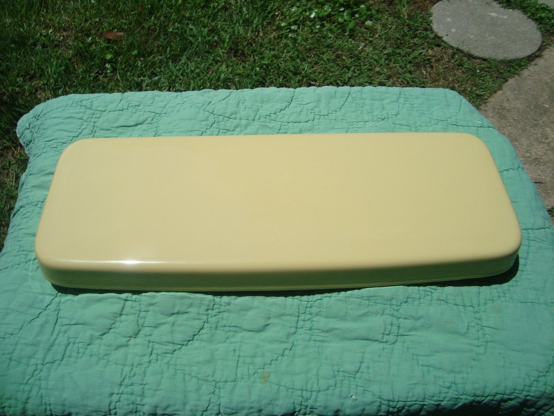 Briggs 7401 'Harvest Gold' Toilet Tank Lid Dated 3 6 Etsy