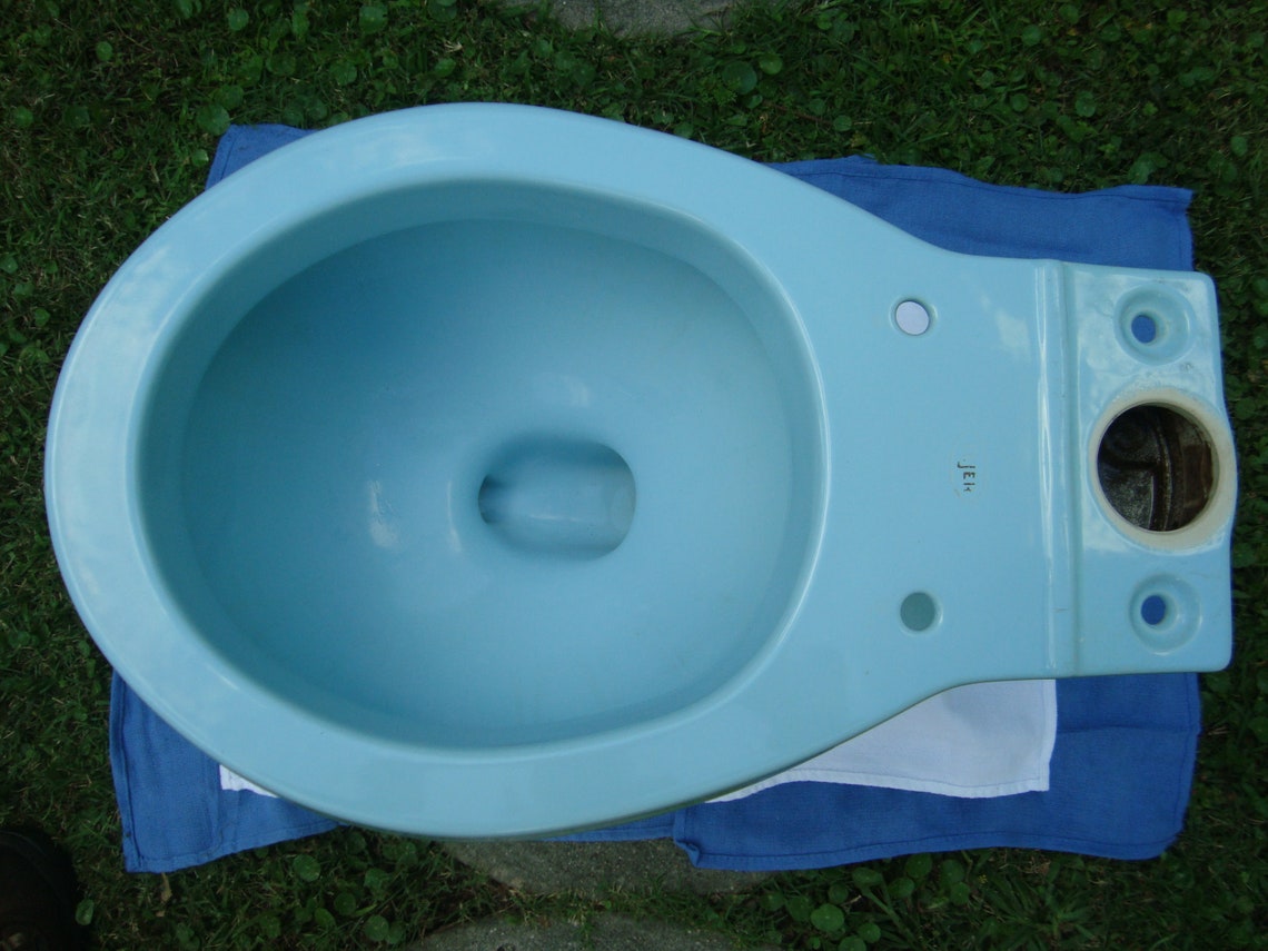 Vintage/Retro 1960 Eljer Glacier Blue Orlando Toilet Etsy