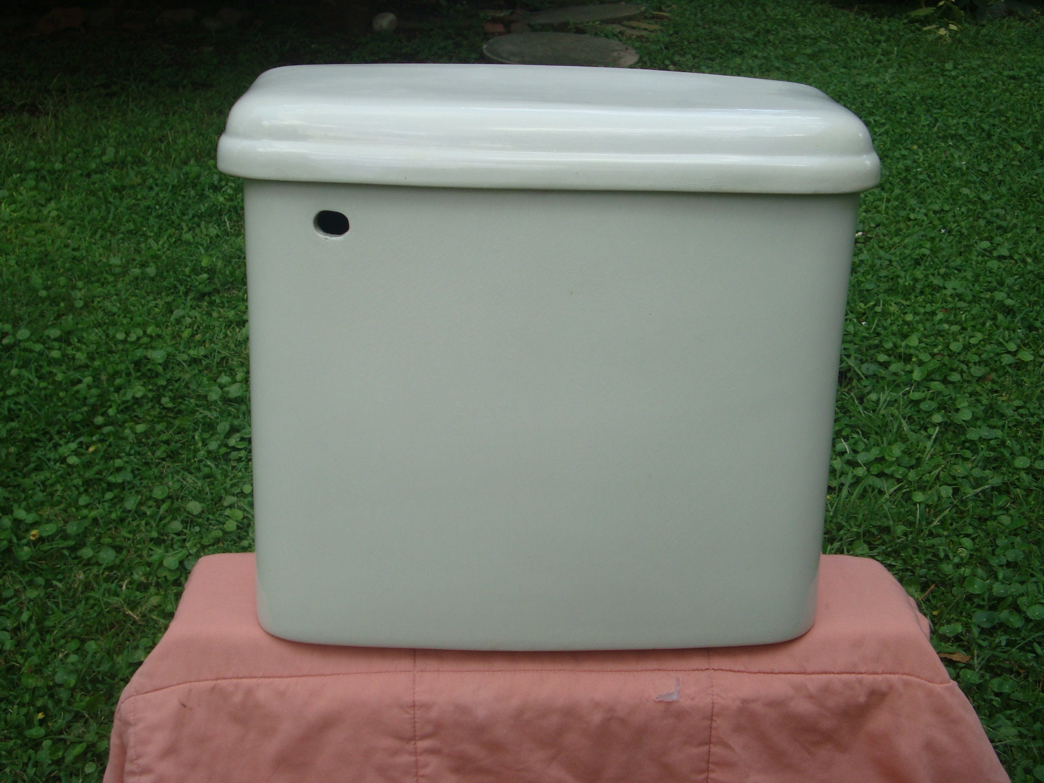 Antique 1919 Trenton 4.5 Gallon White Wall Mount Toilet Tank Etsy