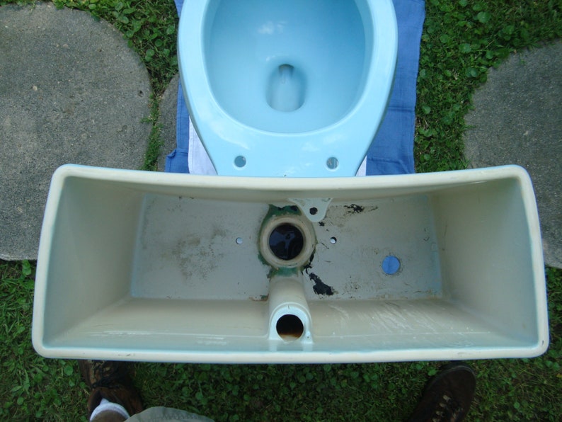 Vintage/Retro 1960 Eljer Glacier Blue Orlando Toilet Etsy