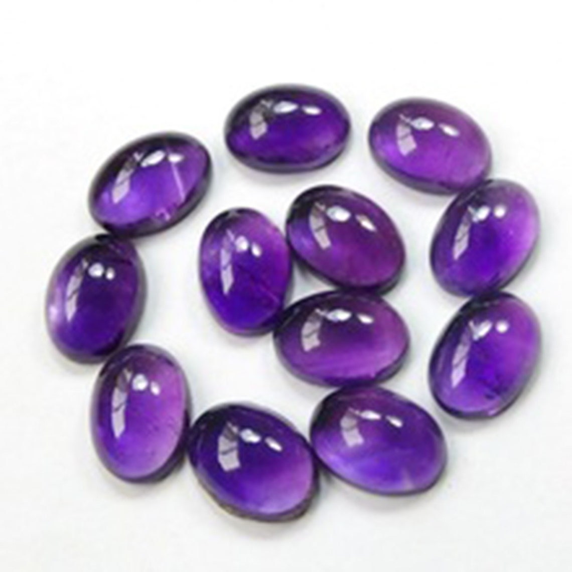 50 6mm Czech glass flat round Lumi Amethyst or Purple beads