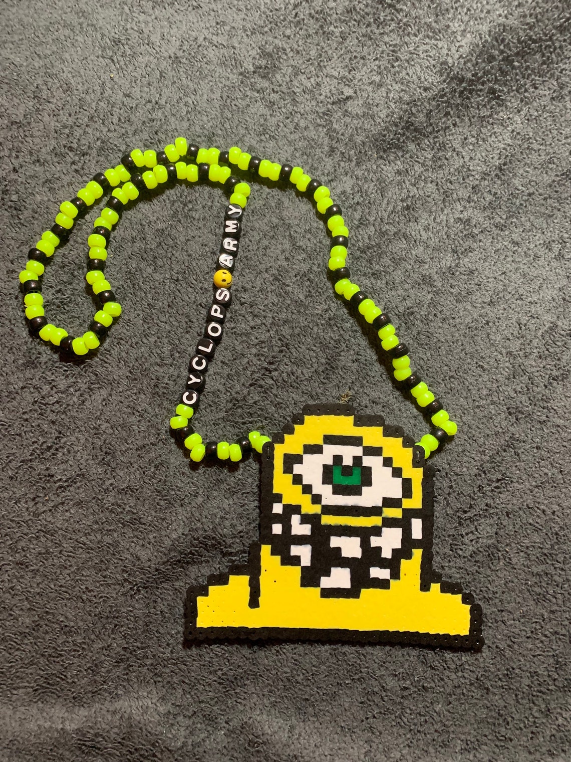 Subtronics Cyclops Logo Perler Necklace Etsy