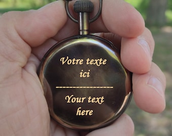 Engraved  Pocket Watch