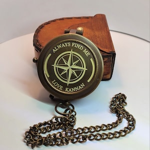Brújula personalizada, regalo de cumpleaños, regalo de brújula de bautismo personalizado, primera comunión