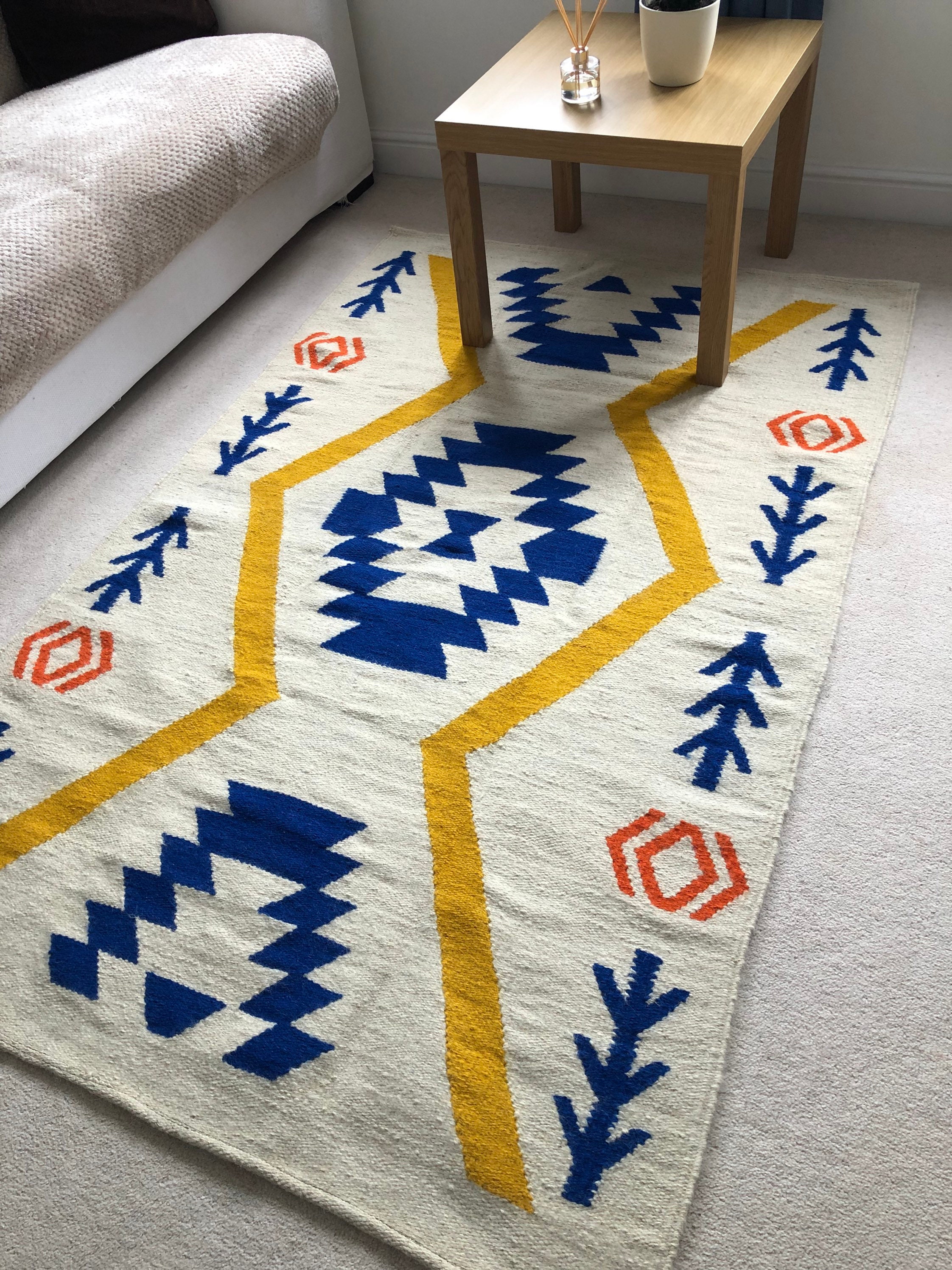 Handwoven kilim rug Egyptian handmade kilim handmade rug Etsy