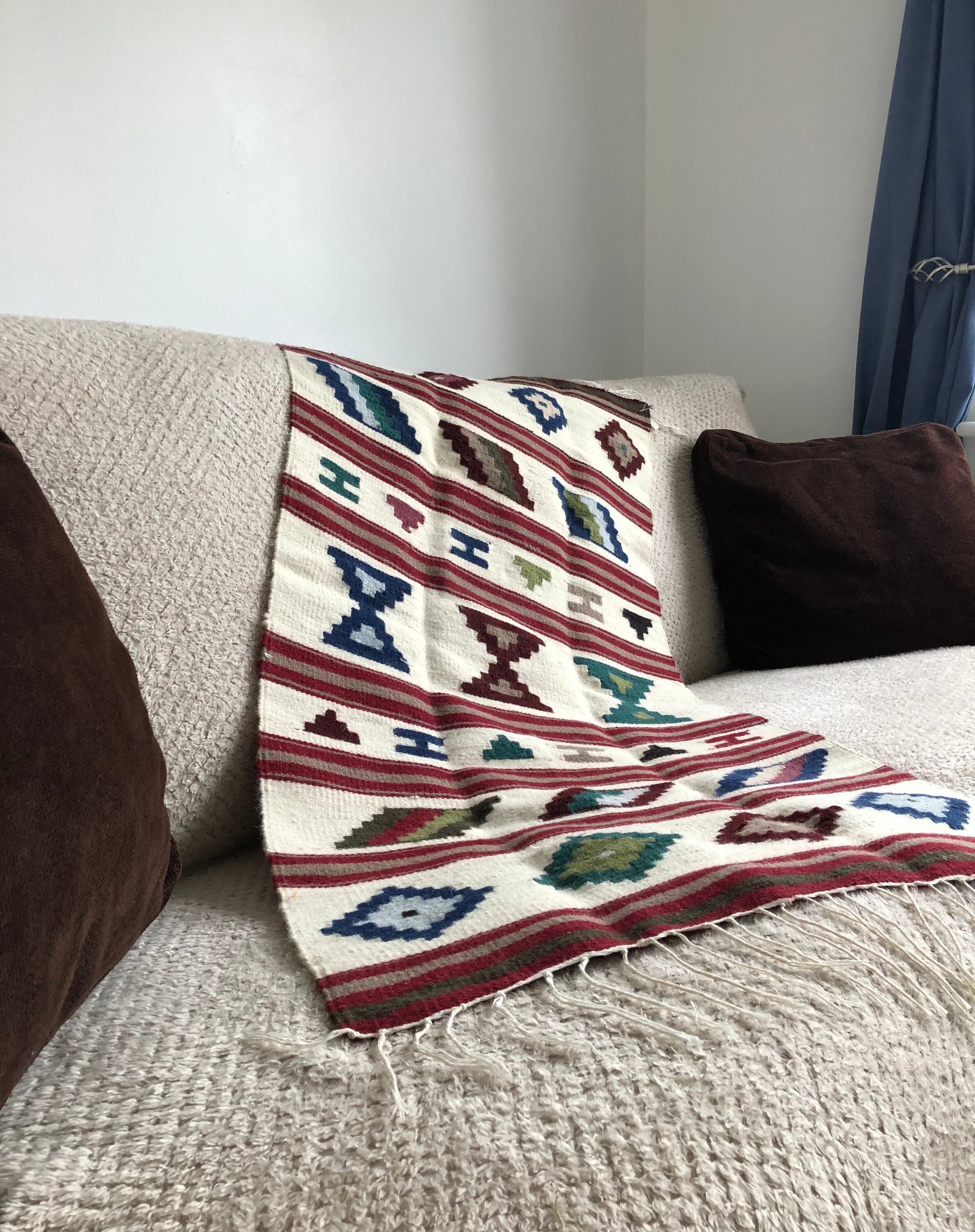 Handwoven Kilim Rug, Egyptian Handmade Kilim, Handmade Rug, Wool Rug