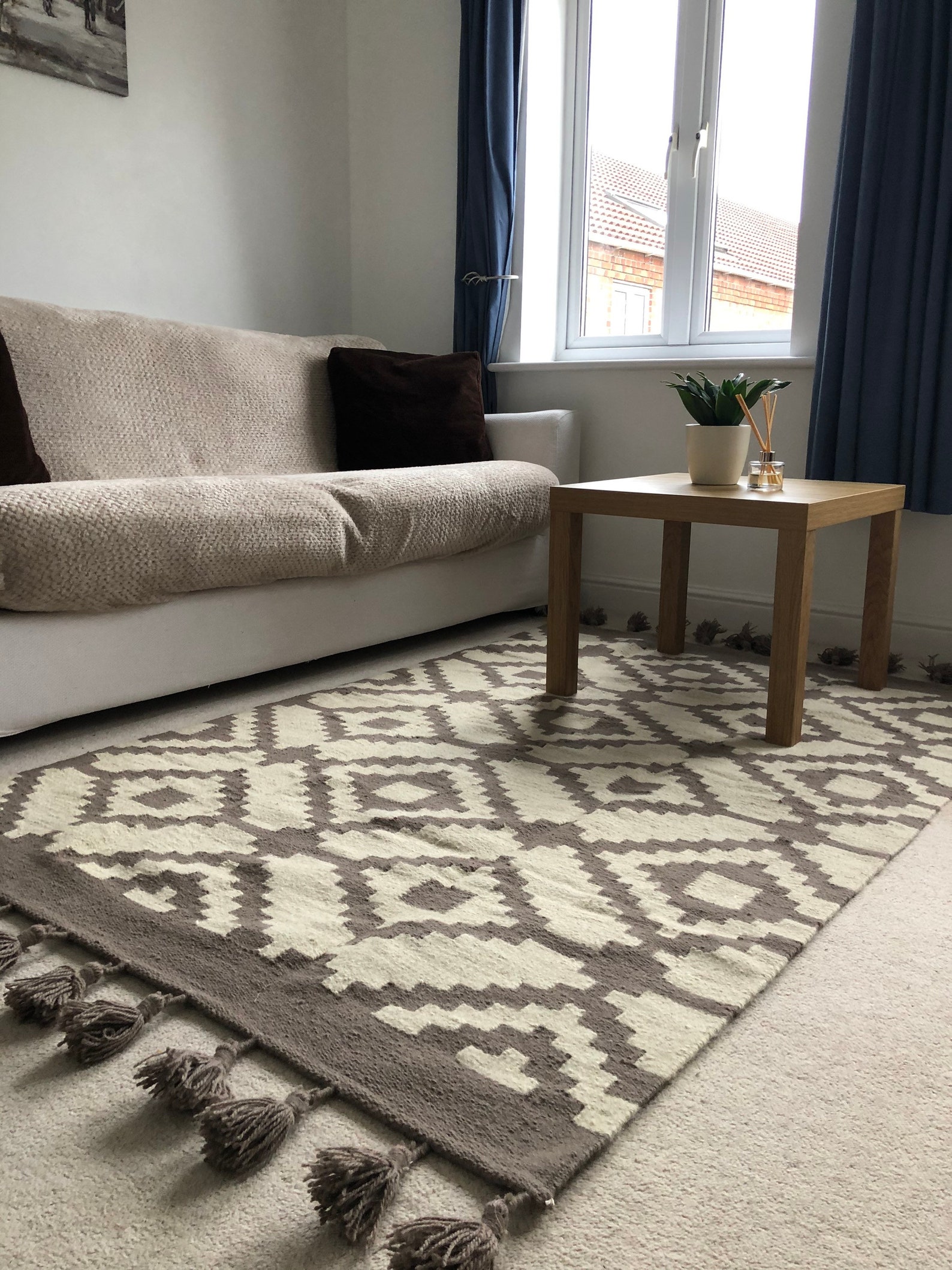 Handwoven Kilim Rug, Egyptian Handmade Kilim, Handmade Rug, Wool Rug