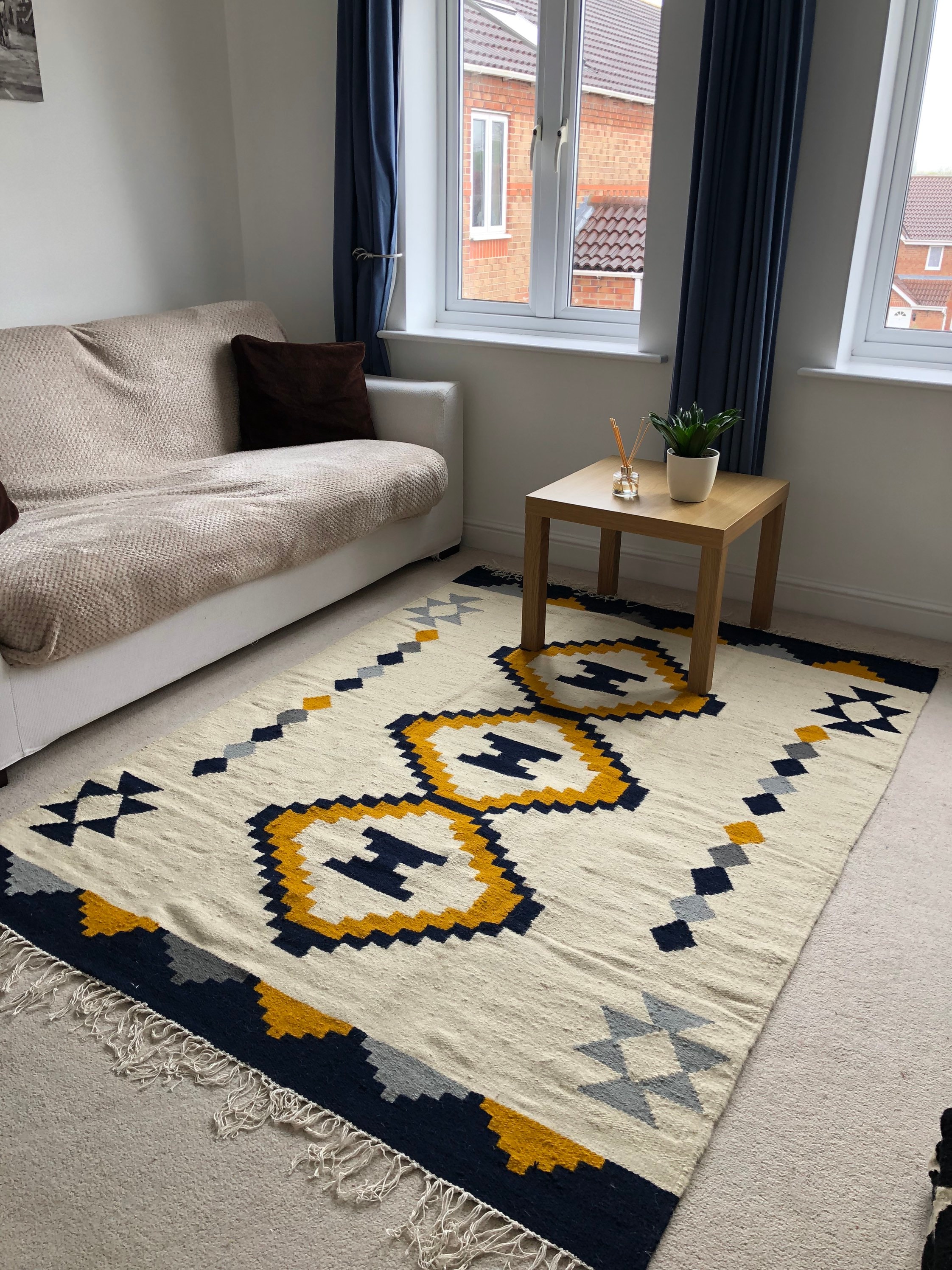 Handwoven Kilim Rug, Egyptian Handmade Kilim, Handmade Rug, Wool Rug