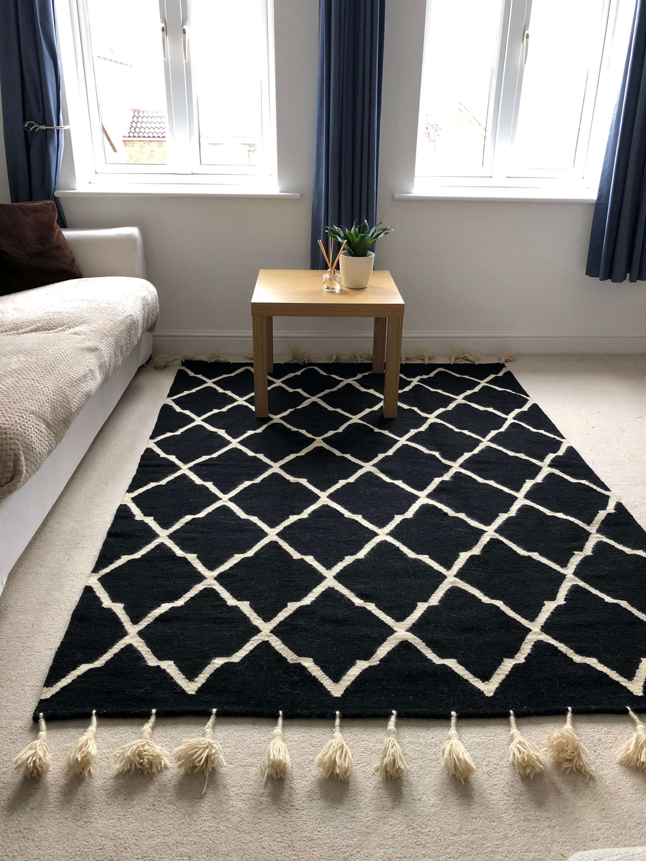 Handwoven Kilim Rug, Egyptian Handmade Kilim, Handmade Rug, Wool Rug