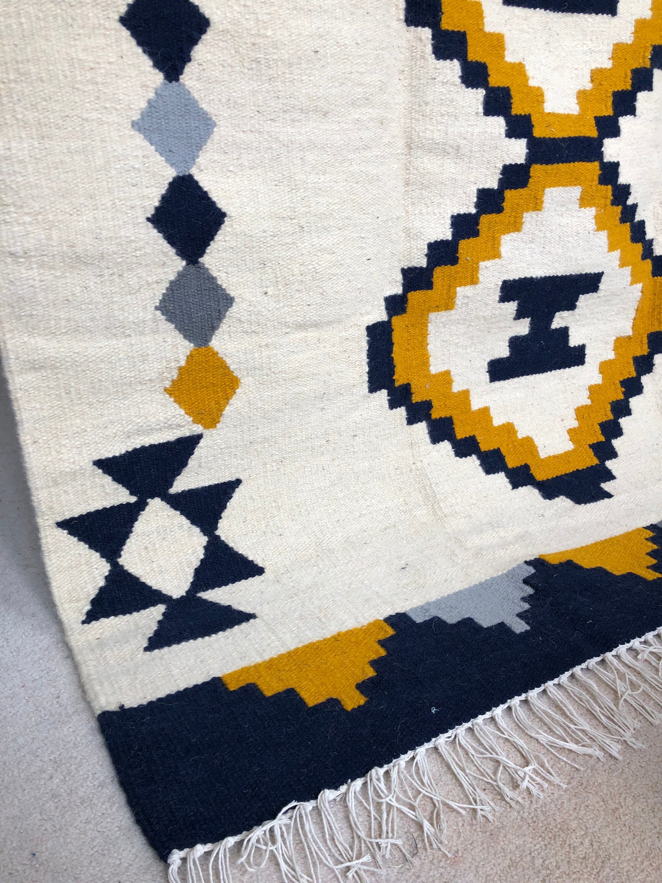 Handwoven Kilim Rug, Egyptian Handmade Kilim, Handmade Rug, Wool Rug