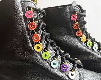 Dark Rainbow Boot Charms for Dr. Martens