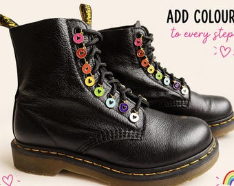 Dark Rainbow Boot Charms for Dr. Martens